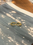 Star hoop stainless steel earrings
