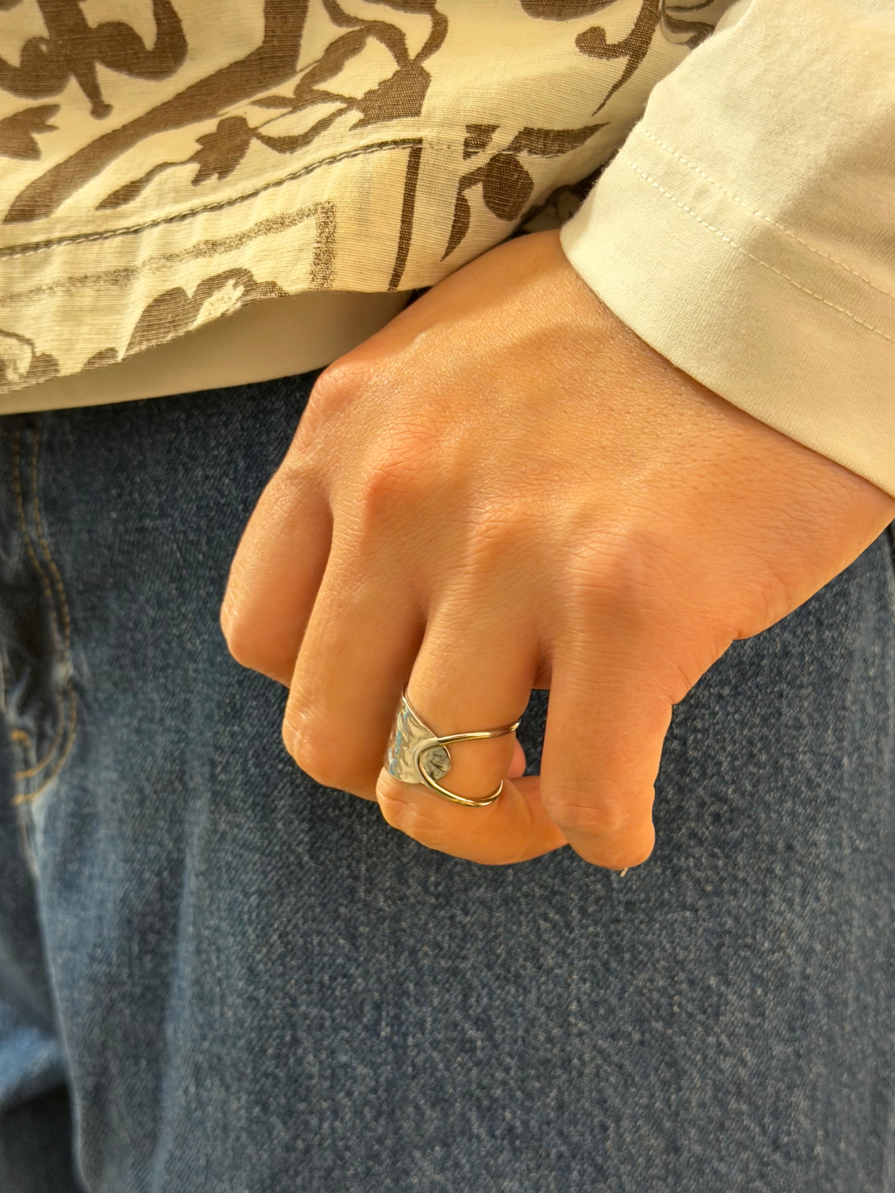 Falcrum stainless steel unisex ring