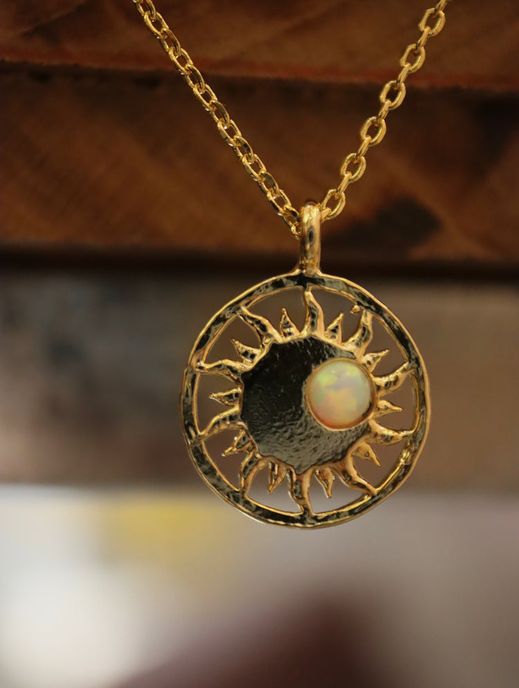Celestial Eclipse Pendant Necklace