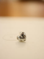 Stud cz heart Silver 925 piercing