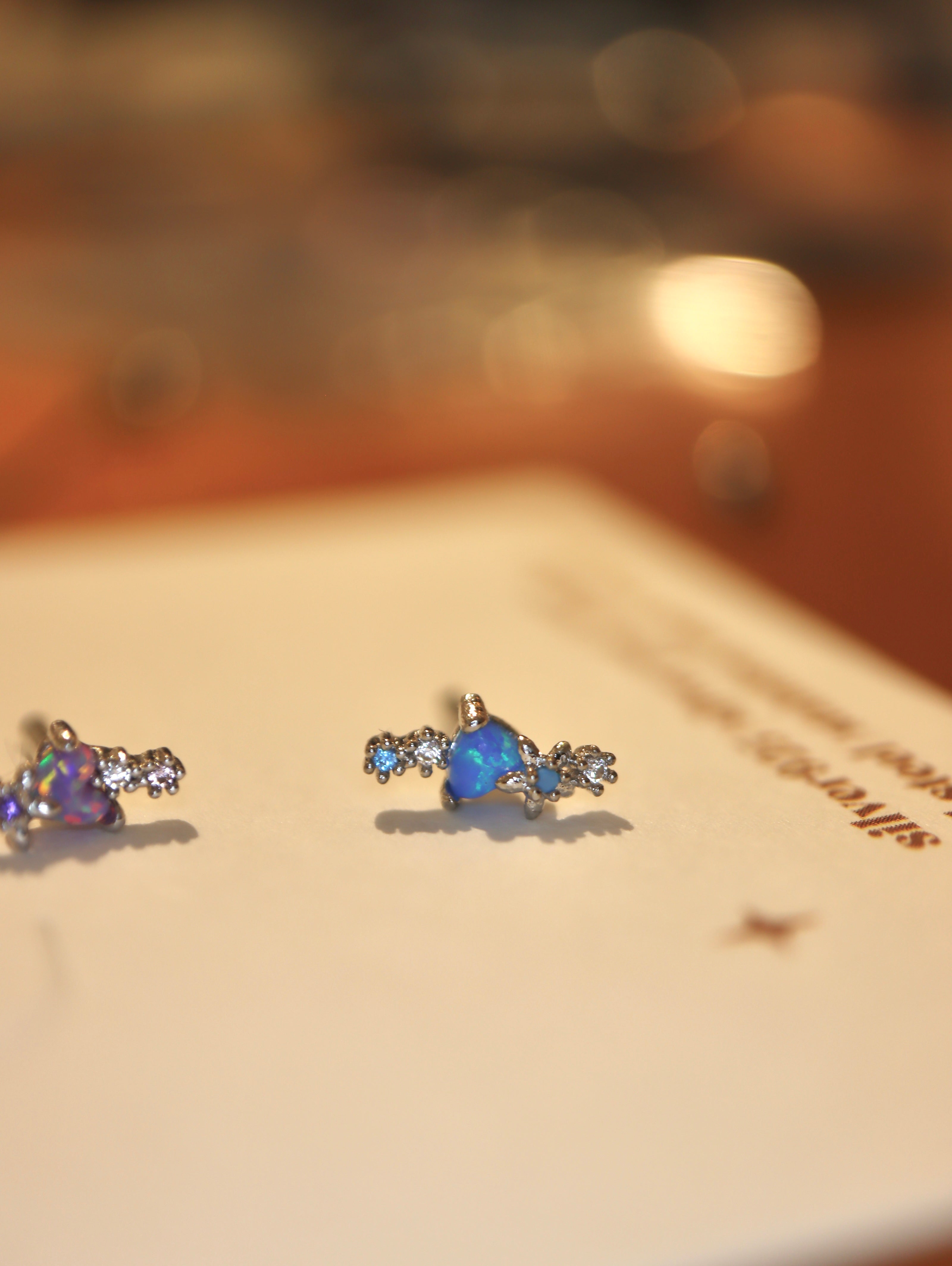 Nebula stud piercing surgical steel earring (1pc)