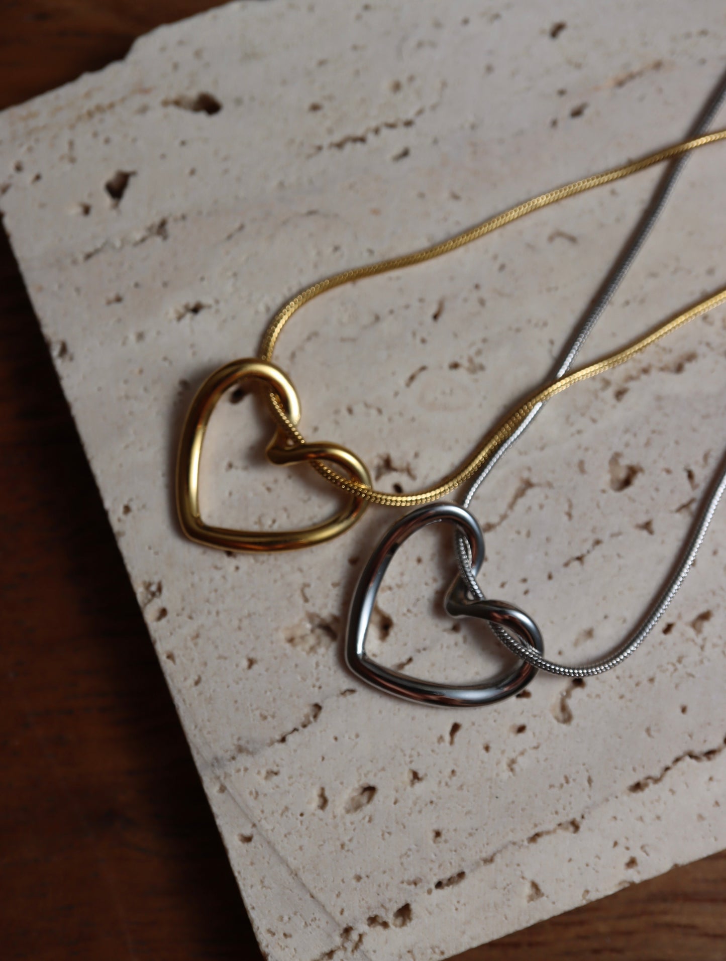 Heart stainless steel necklace