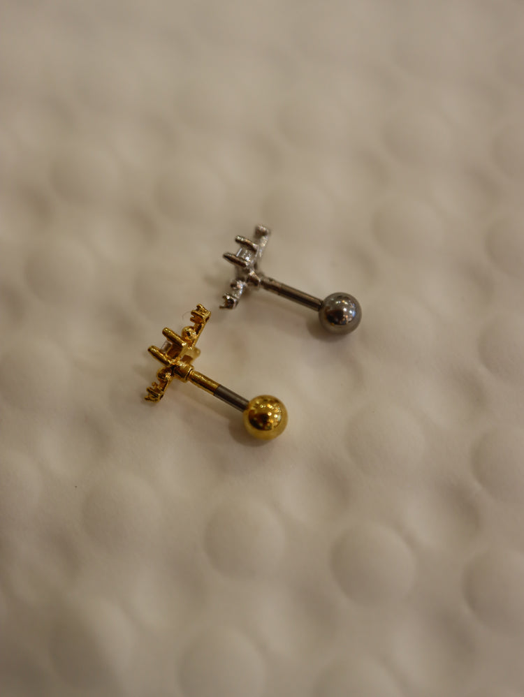 Orb cz Surgical Steel Stud Piercing (1pc)
