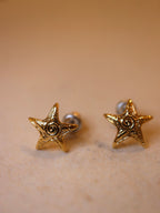 Starlight Spiral Stud Earrings