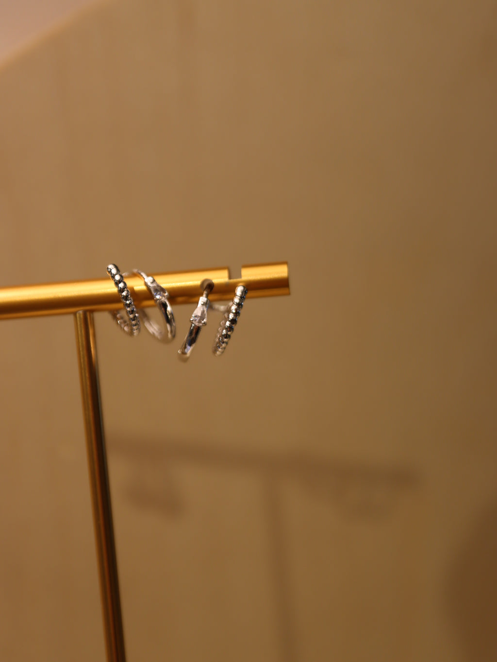 Double loop silver925 earrings