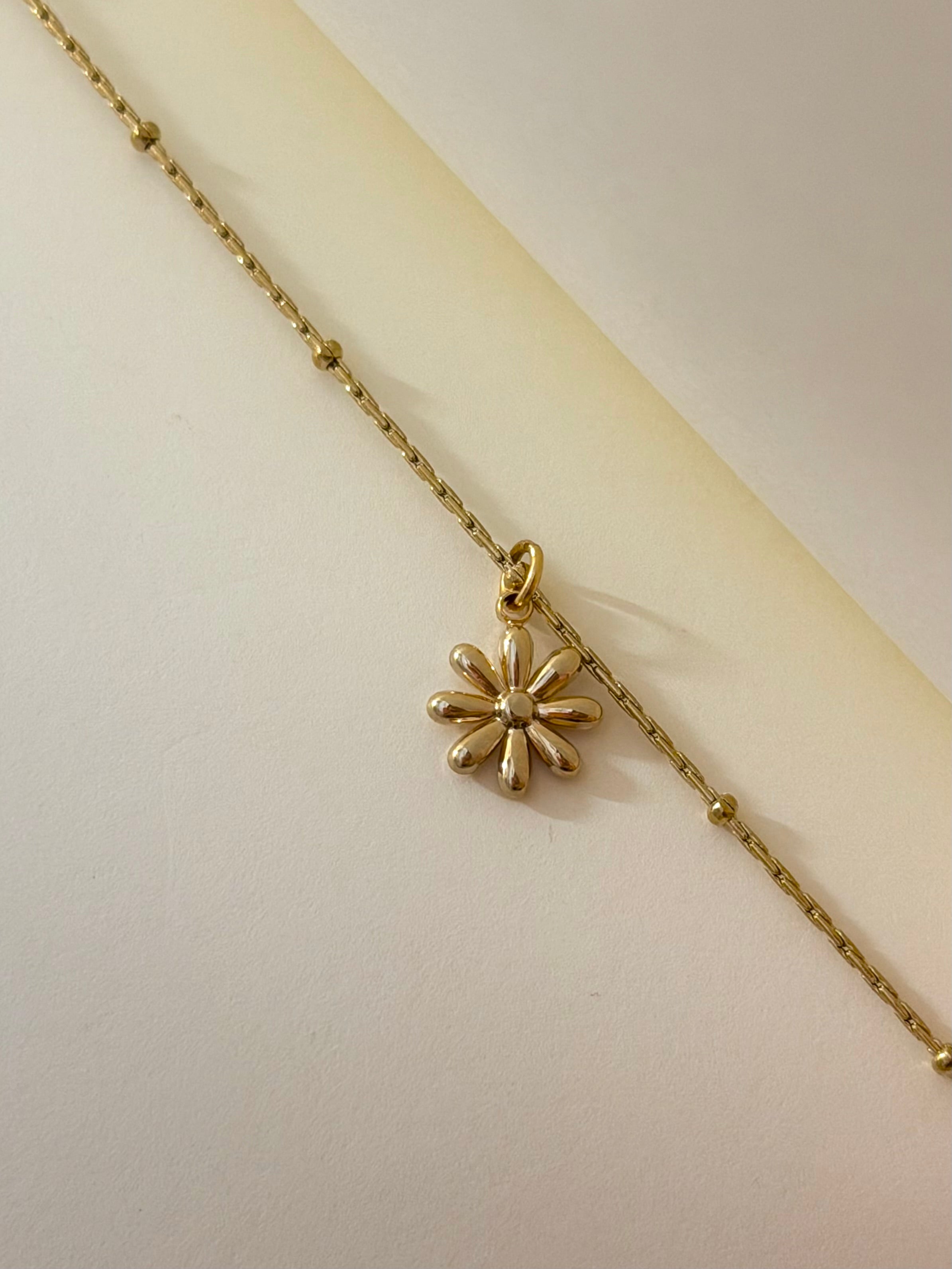 Petal Drift Chain Stainless Steel Necklace