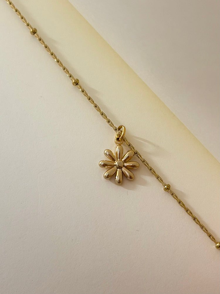 Petal Drift Chain Stainless Steel Necklace