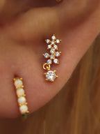 Lyra Stud Cz Piercing Earring (1pc)