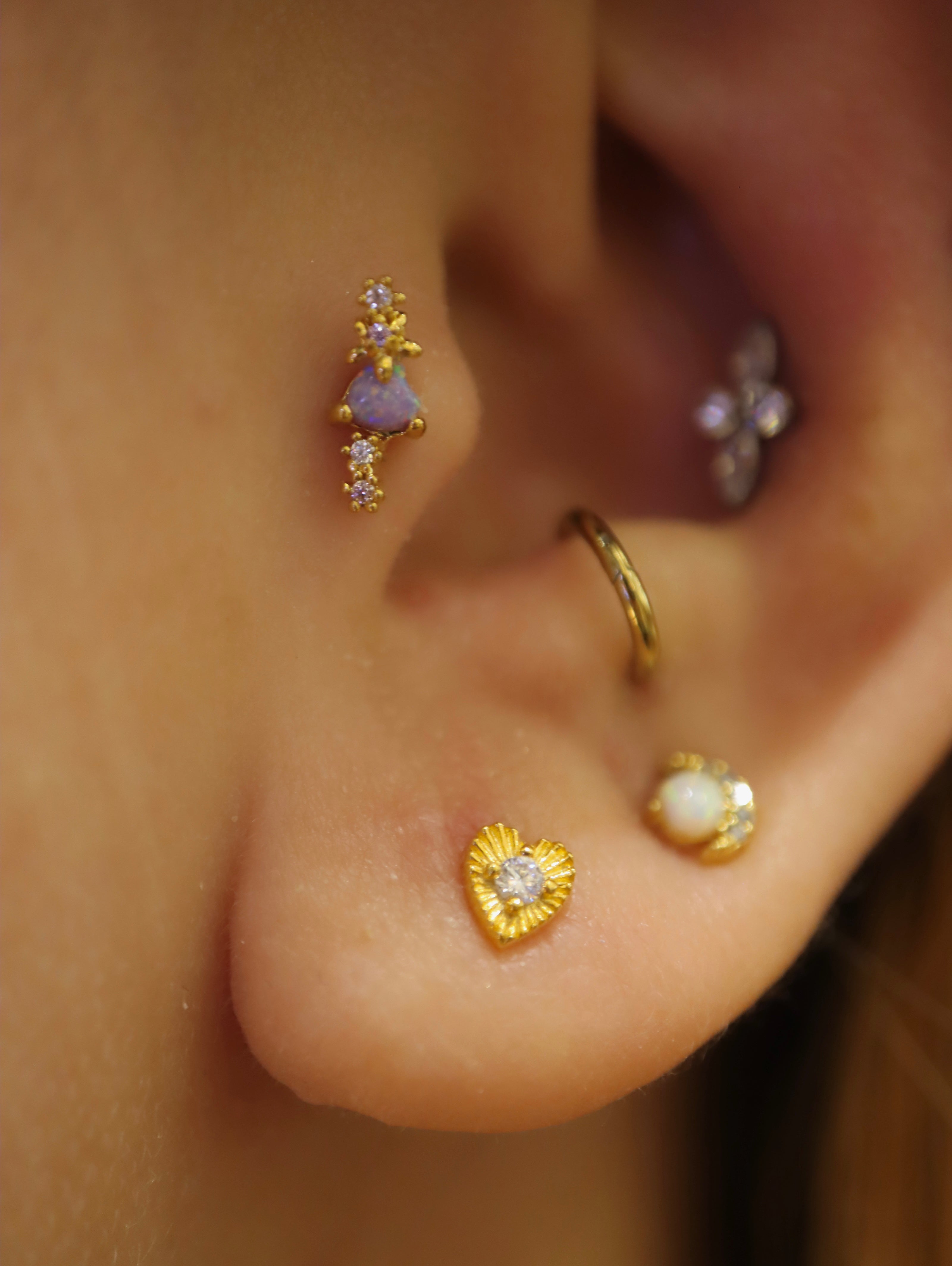 Nebula stud piercing surgical steel earring (1pc)