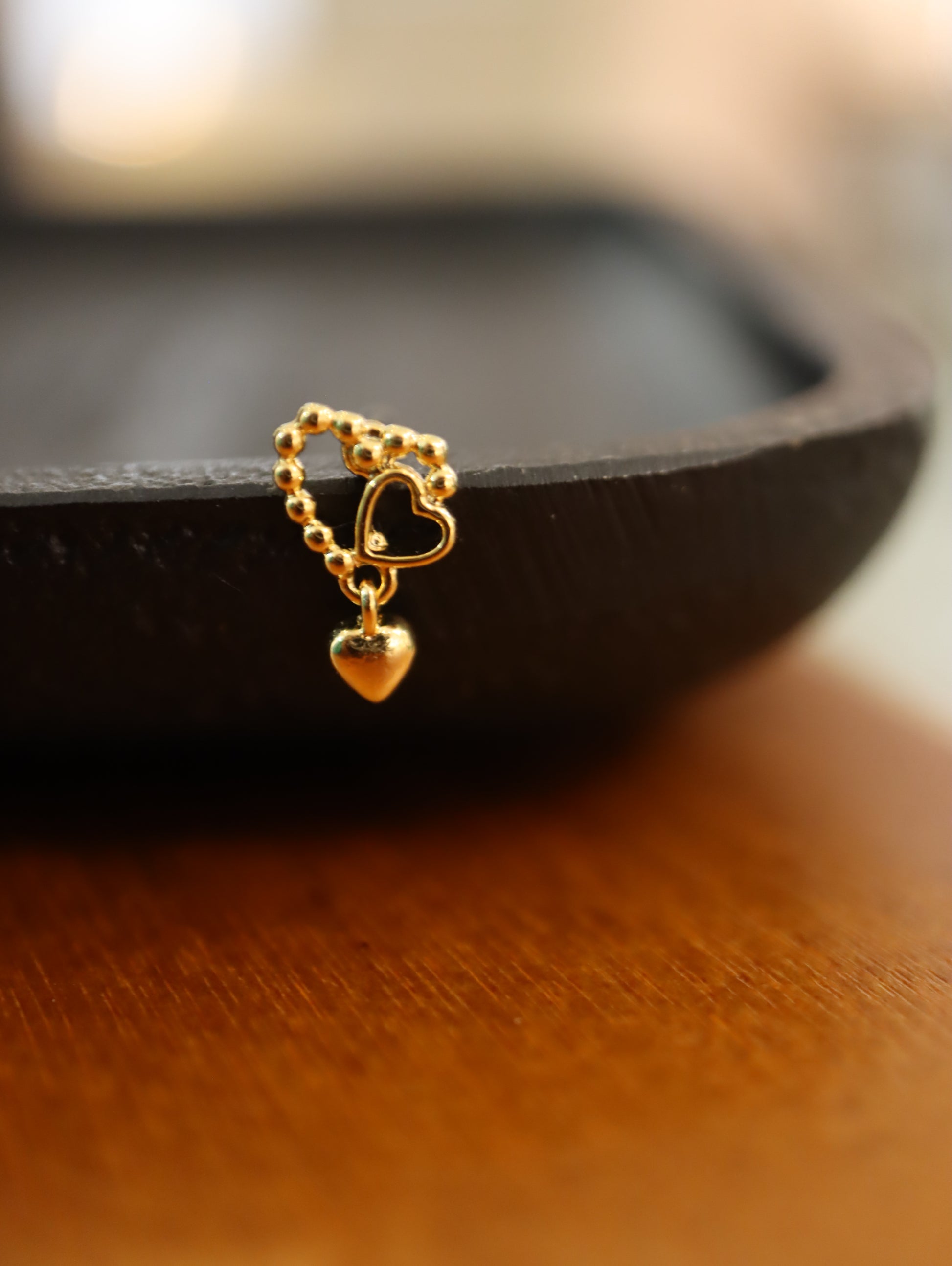 3 heart drop surgical steel piercing 16g