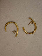 Stainless steel wrap earring