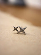 Double star 💫 stud piercing earring (1pc)
