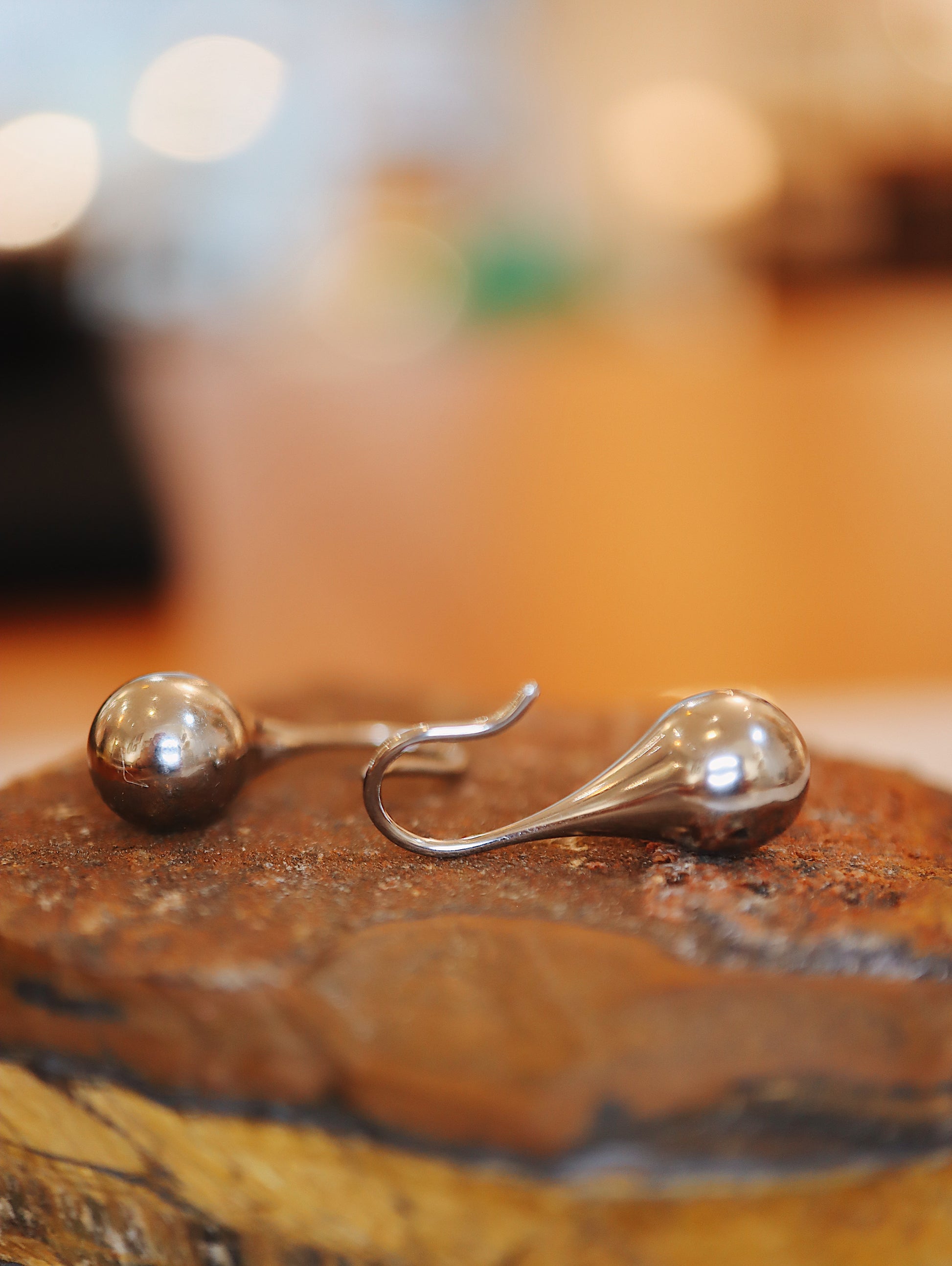 Stainless Steel Teardrop Hook Dangle Earrings