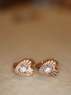Celestial Ray Heart 925 silver Earrings
