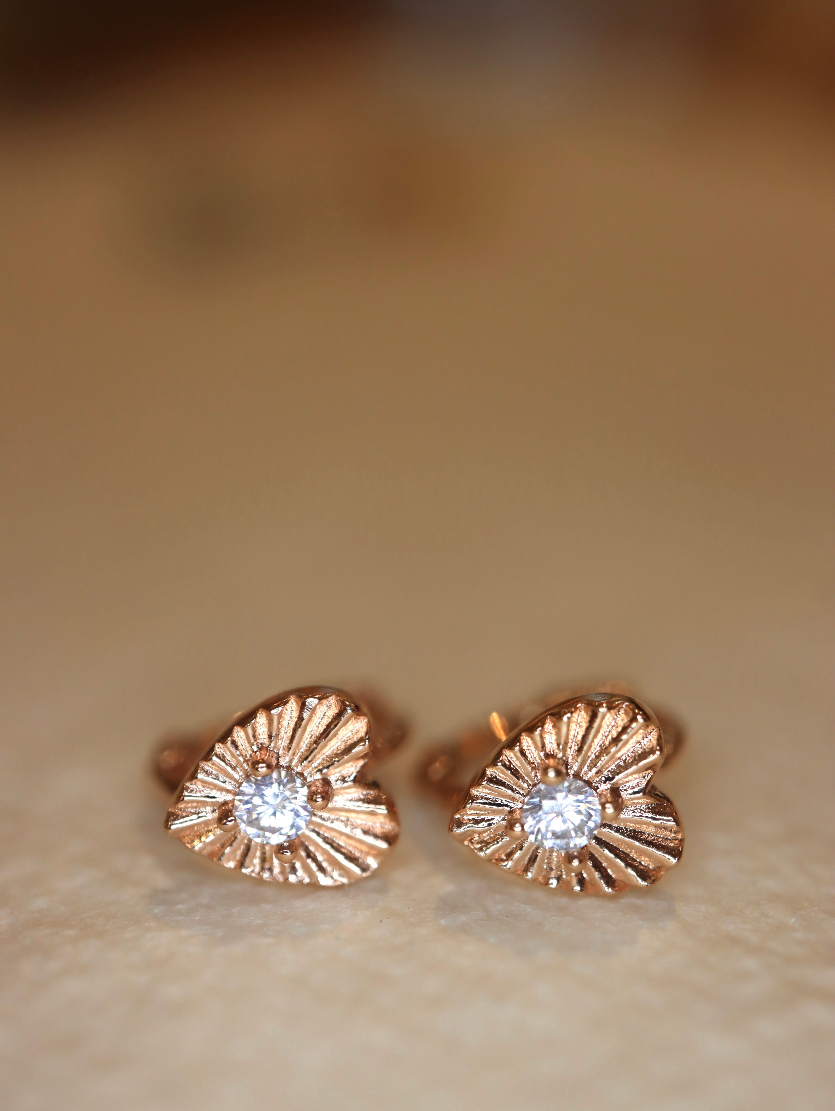 Celestial Ray Heart 925 silver Earrings