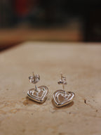 Eterna Heart Shape Silver925 earrings