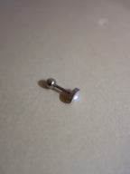 Marquise shape pearl stud piercing earring (1pc)