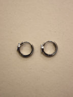 Marquise CZ hoop Stainless Steel Earrings