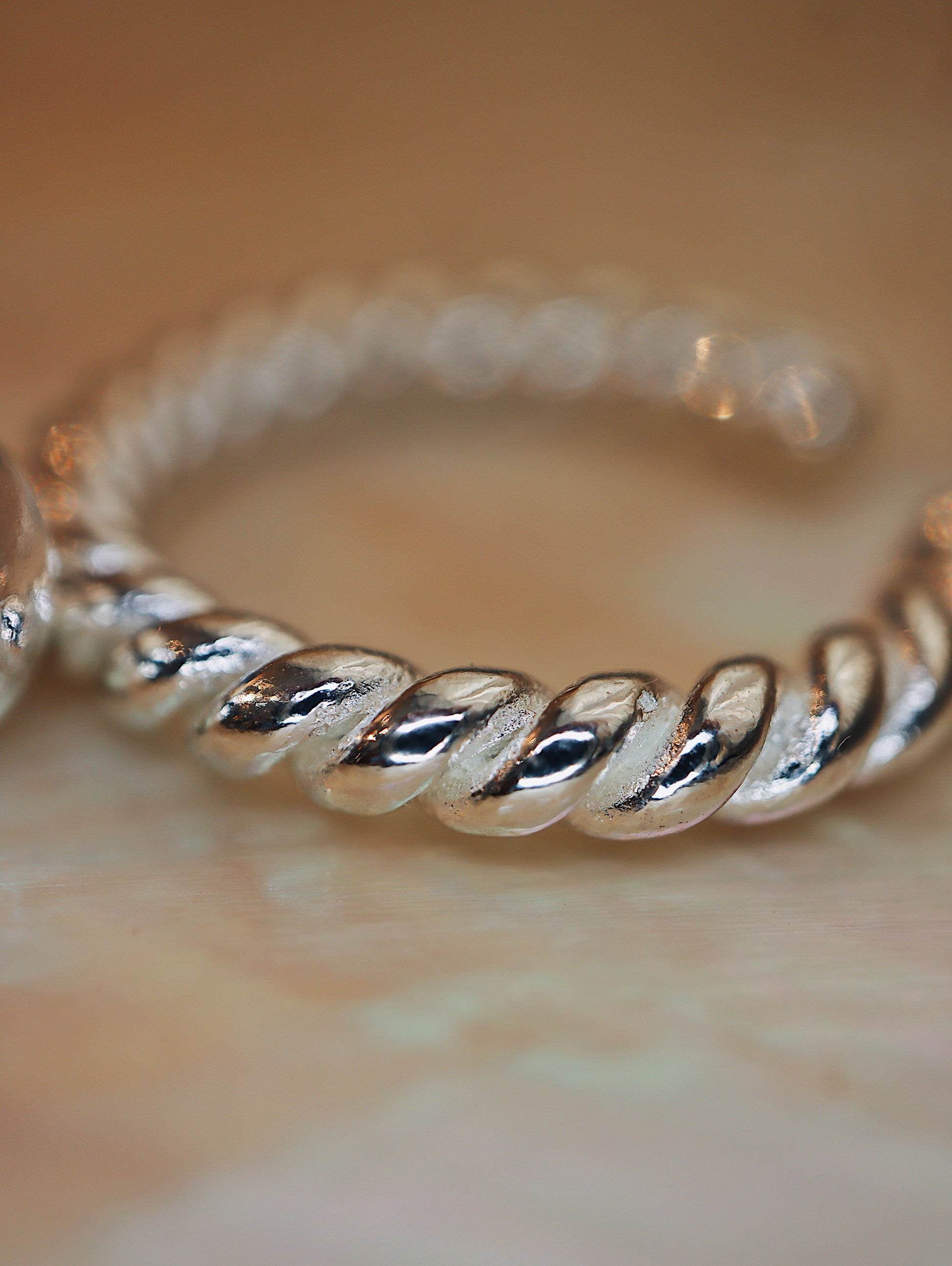 Drop ball 925 silver ring