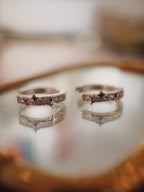 Sparkle ✨ hinged hoop earrings