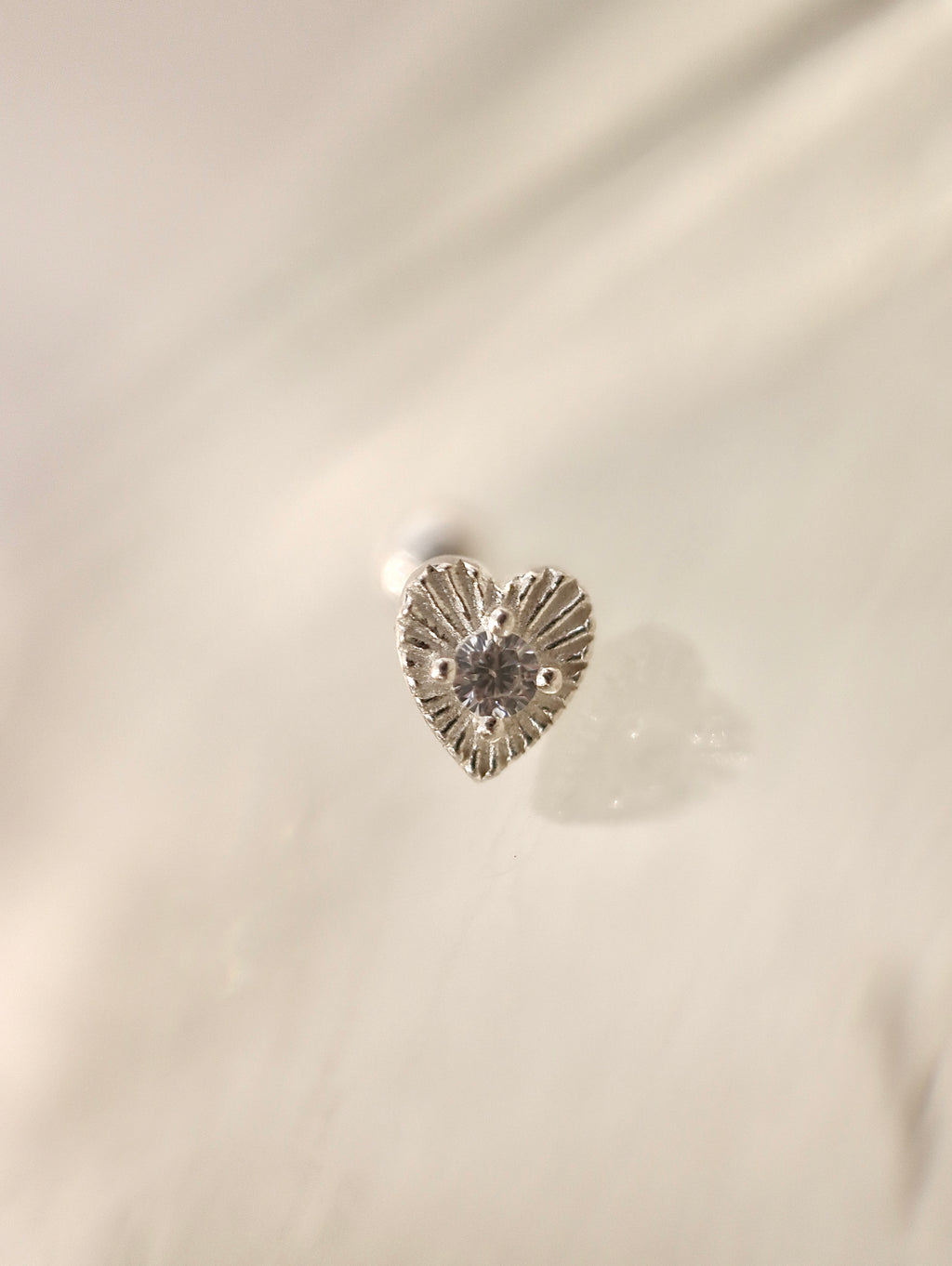 Ray burst stud 925silver earring piercing