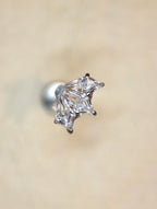 G23 Titanium Stella Fan Flat Back Piercing Earring (1pc)