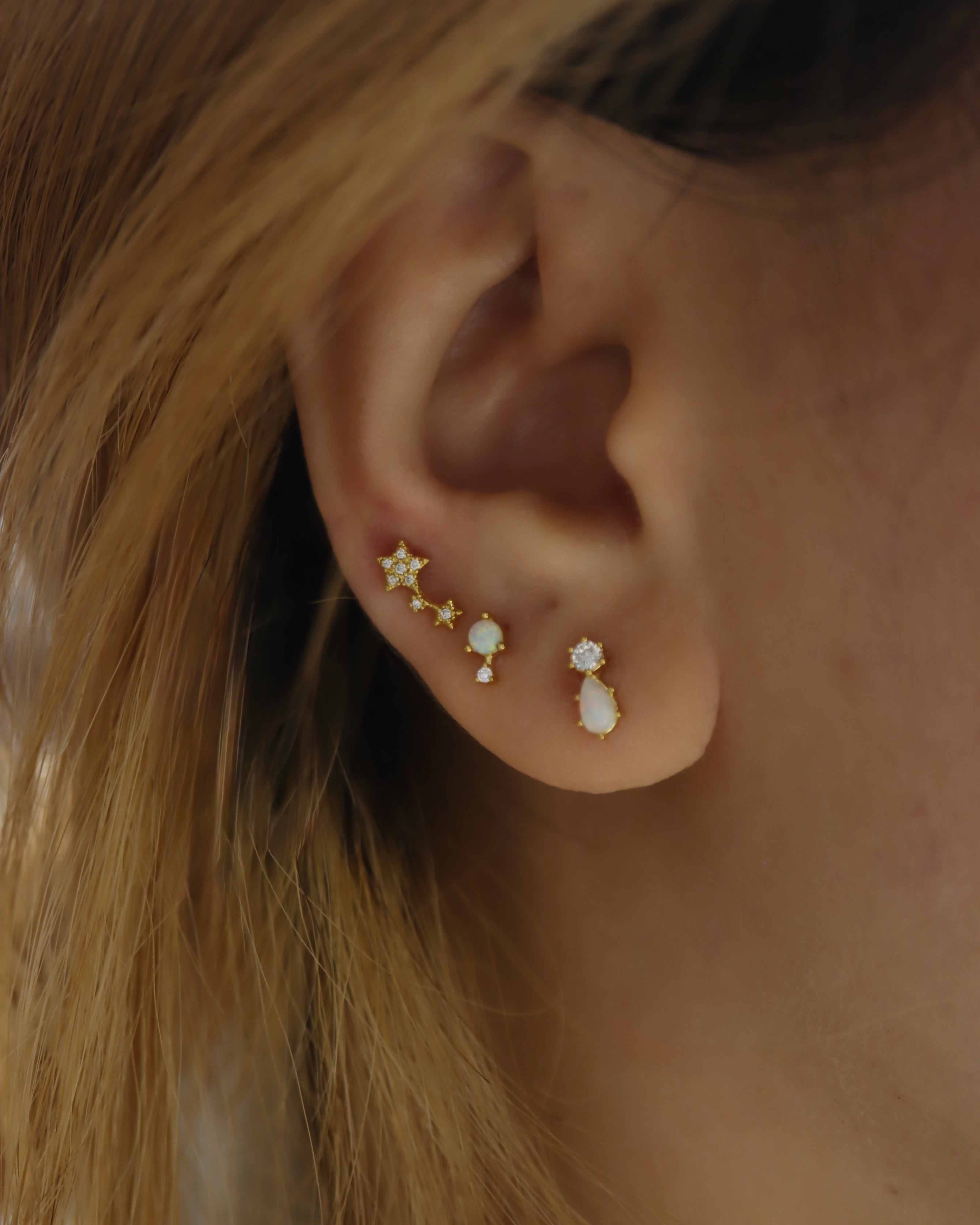 Stella Cluster Surgical Steel Piercing Stud Earring (1pc)