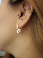Rope Knot Hoop Earrings