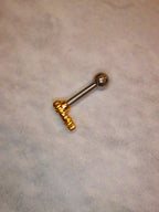 Twin Blossom Bar Stud Surgical Steel Earring (1pc)