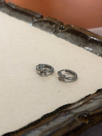 Ethereal Butterfly Stainless Steel Hinged Hoop Earrings