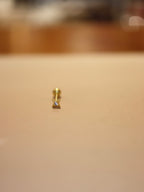 Mini sparkle 925 Silver piercing stud earring (1pc)