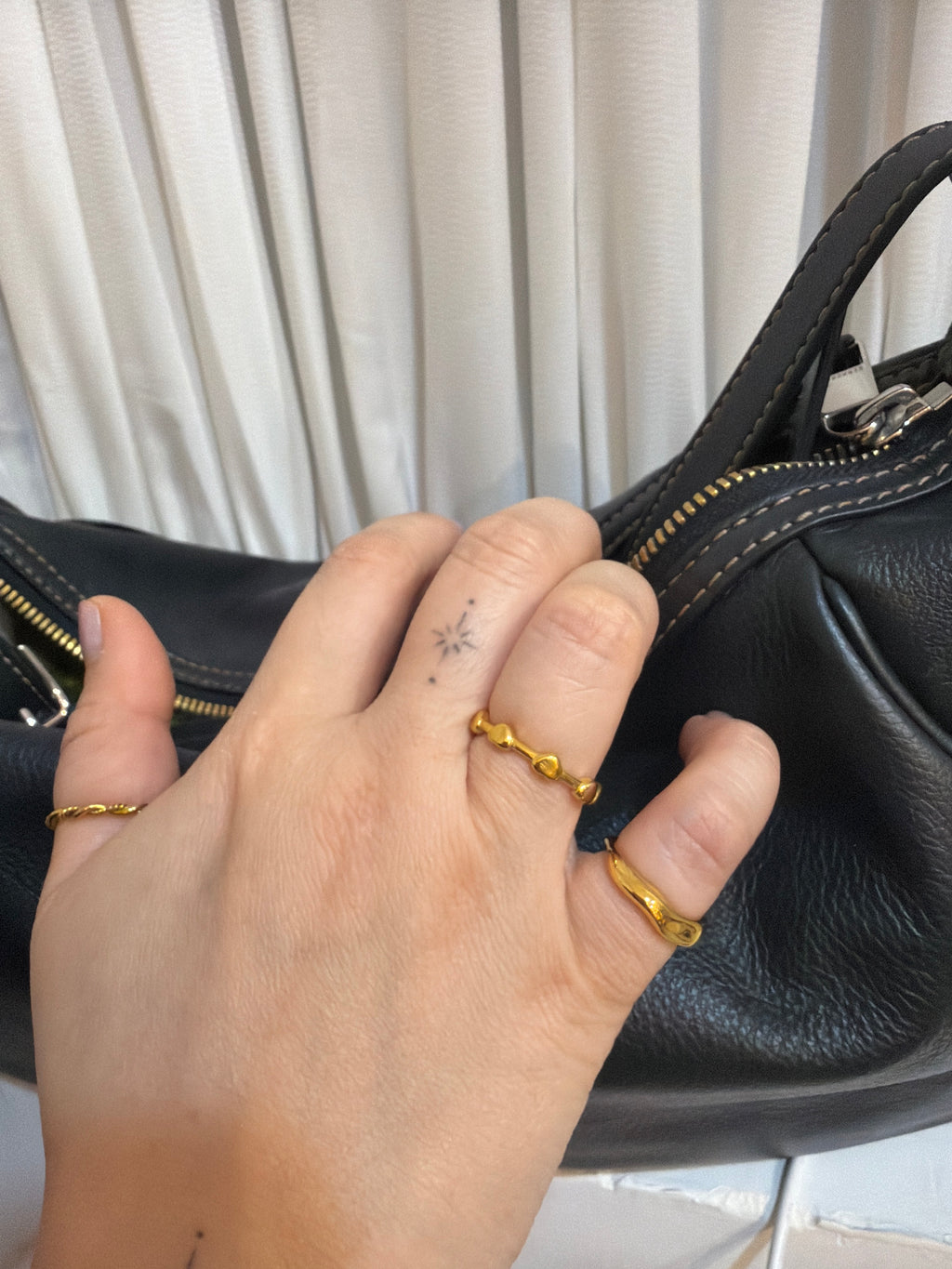 Heart link stainless steel ring