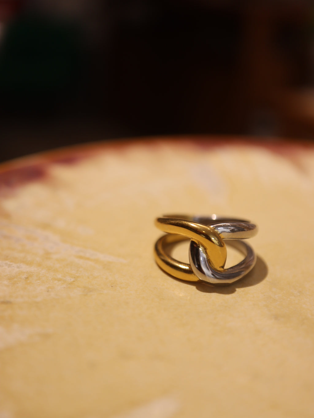 Mix tone stainless steel ring