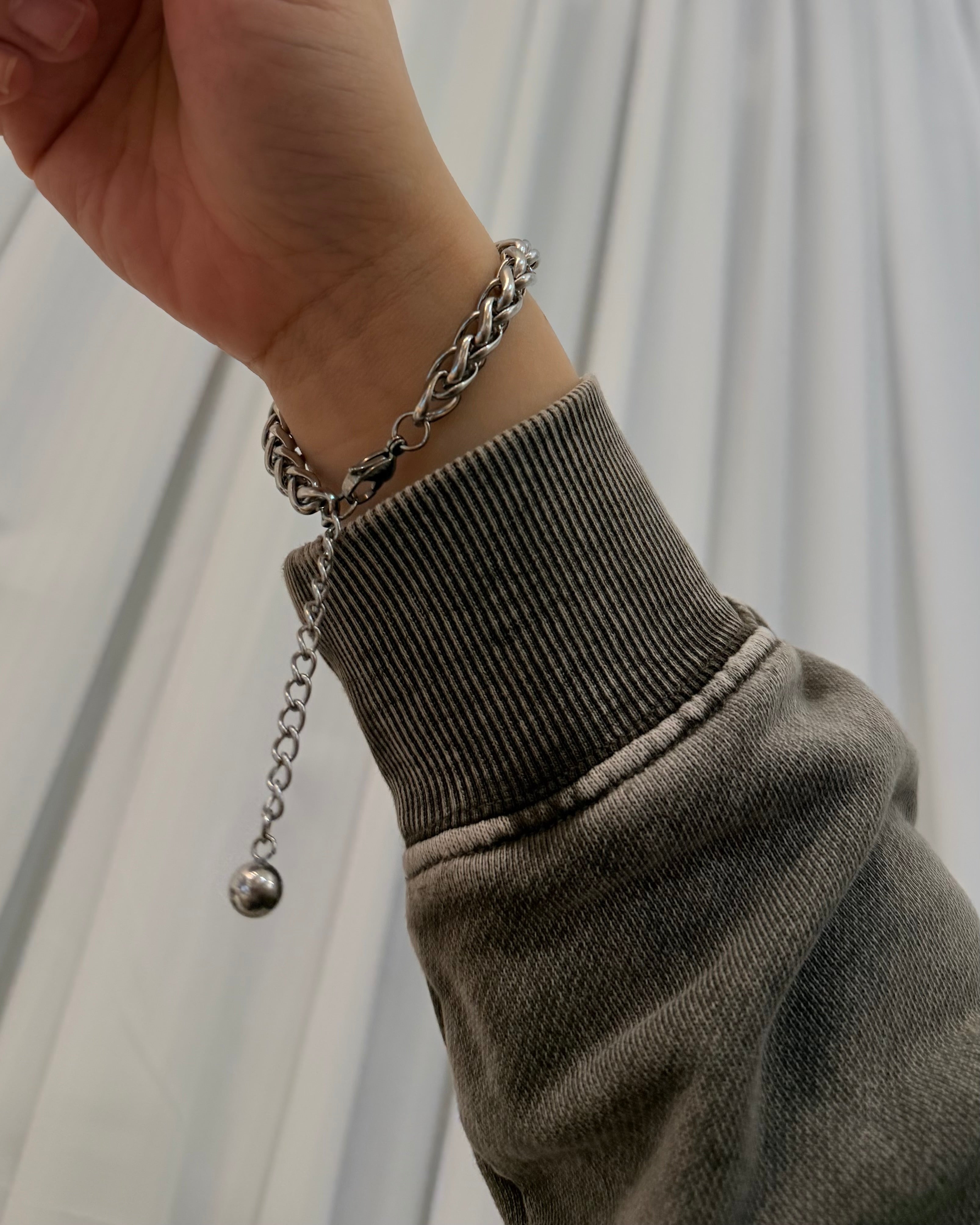 Chunky stainless steel bracelet