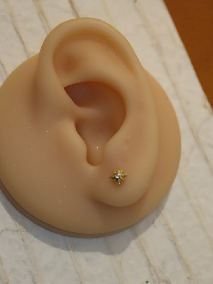 Astra stud surgical steel piercing (1pc)