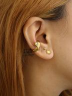 Pearl stainless steel Earcuff