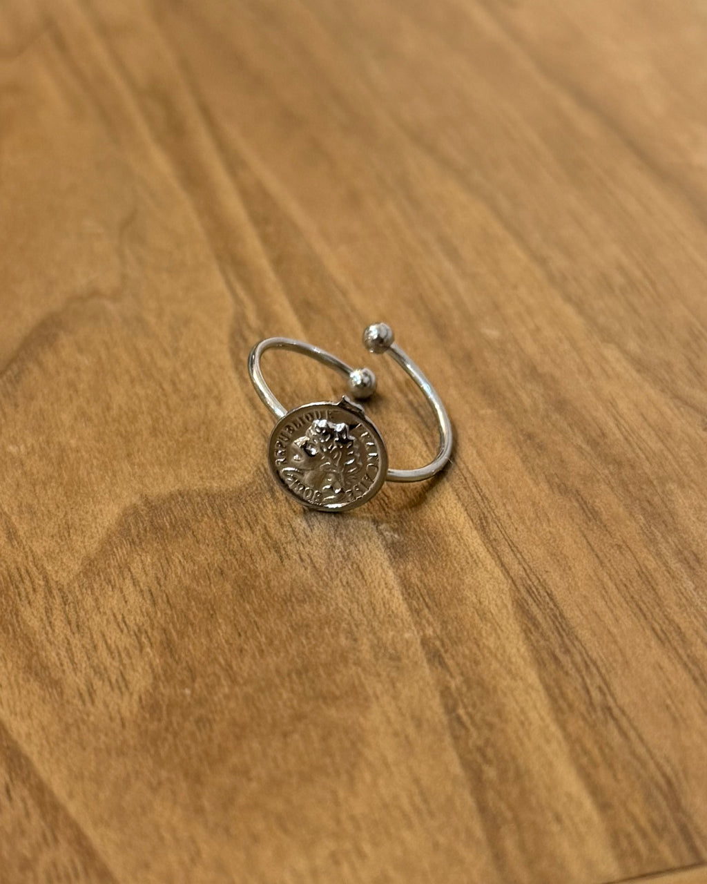 Coin stainless steel ring