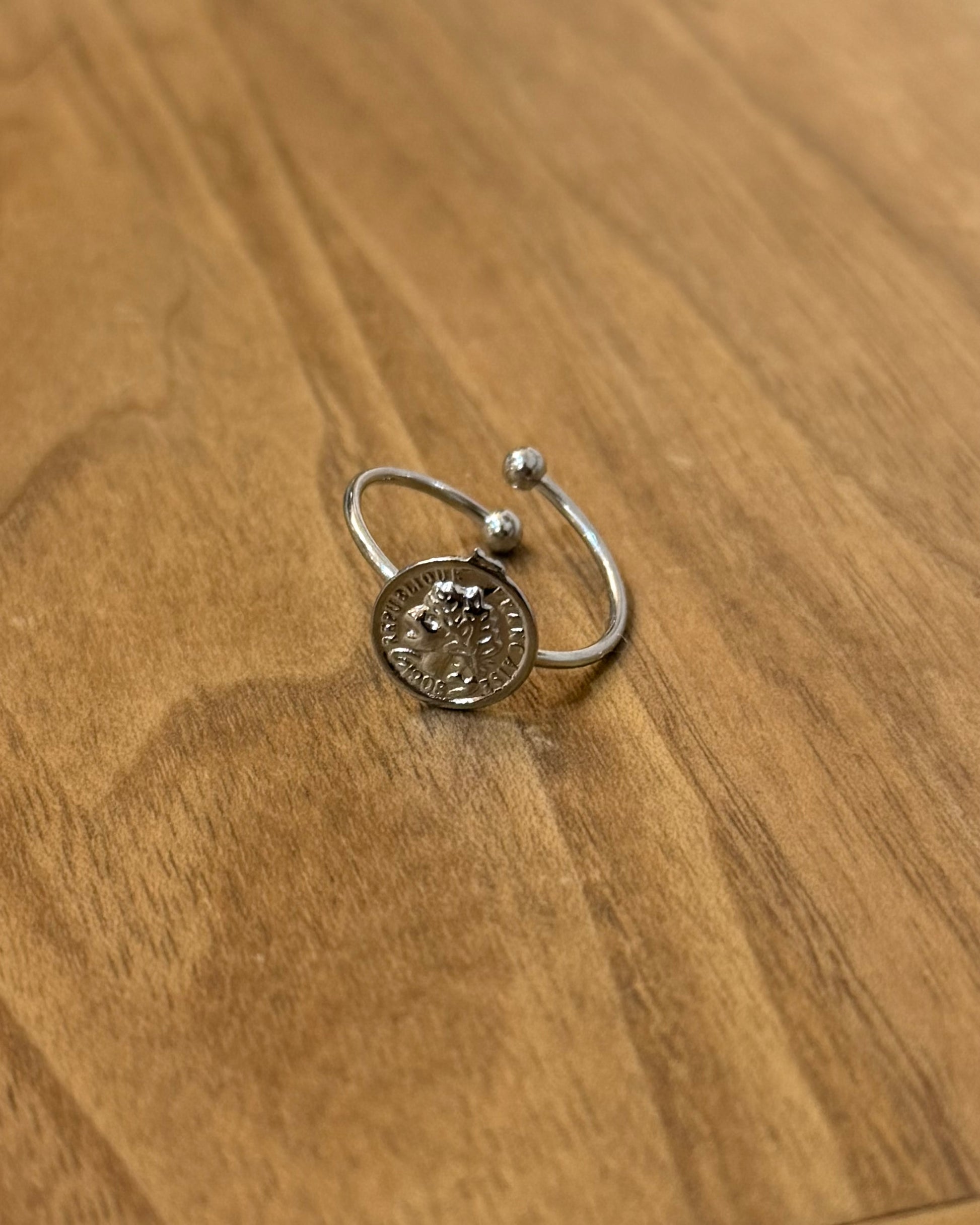 Coin stainless steel ring
