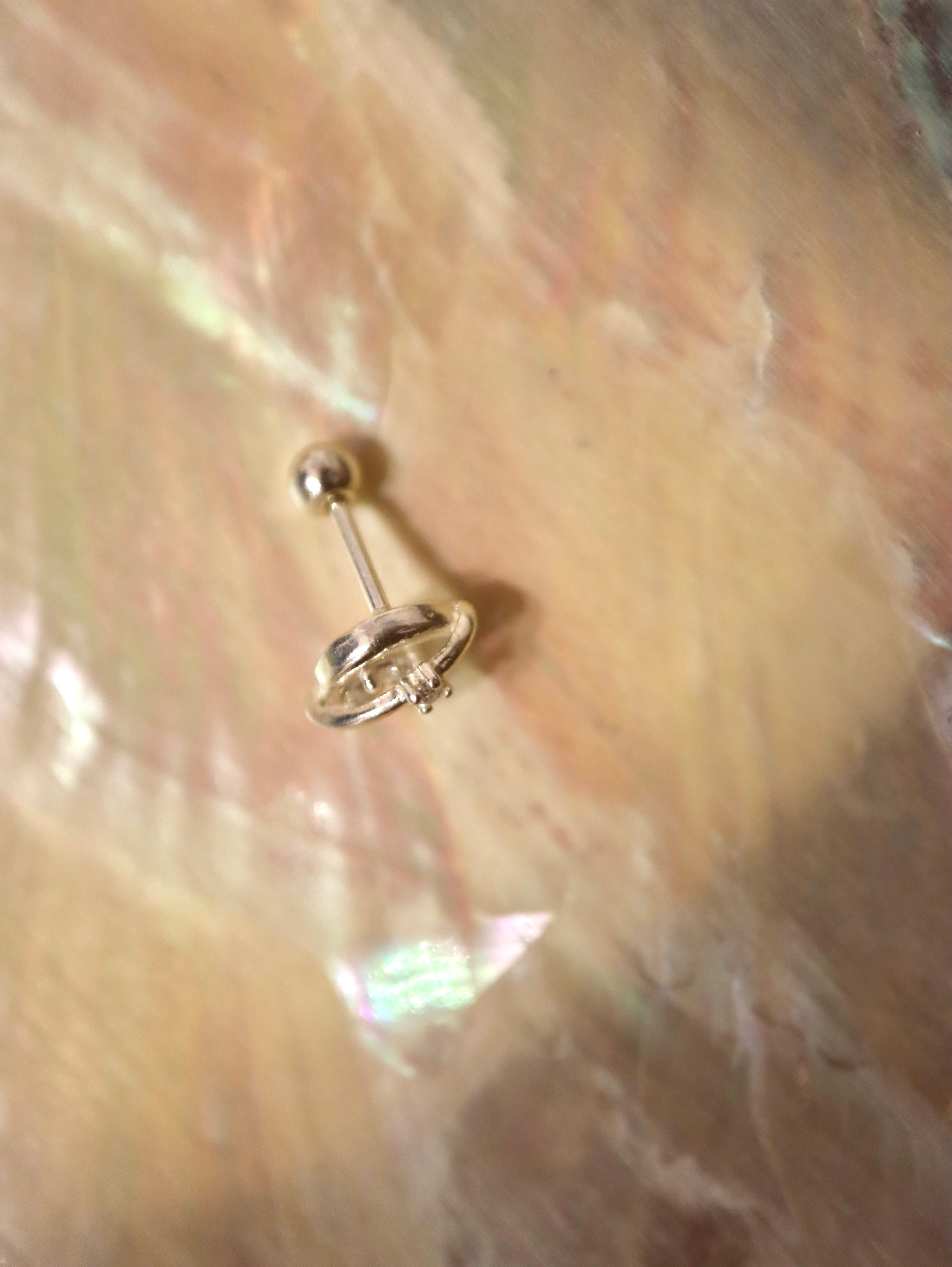 Luna Orbit Stud 925 silver Piercing Earring (1pc)