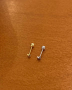 Mini sparkle s925 piercing stud earring (1pc)
