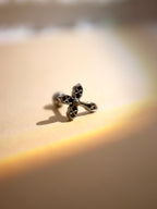 Baroque Cross Stud Surgical Steel Piercing Earring (1pc)