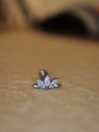 Marquise Cluster Stud Surgical Steel Piercing (1pc)