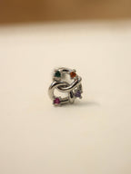 Pretzel Rainbow Stud Surgical Steel piercing earring