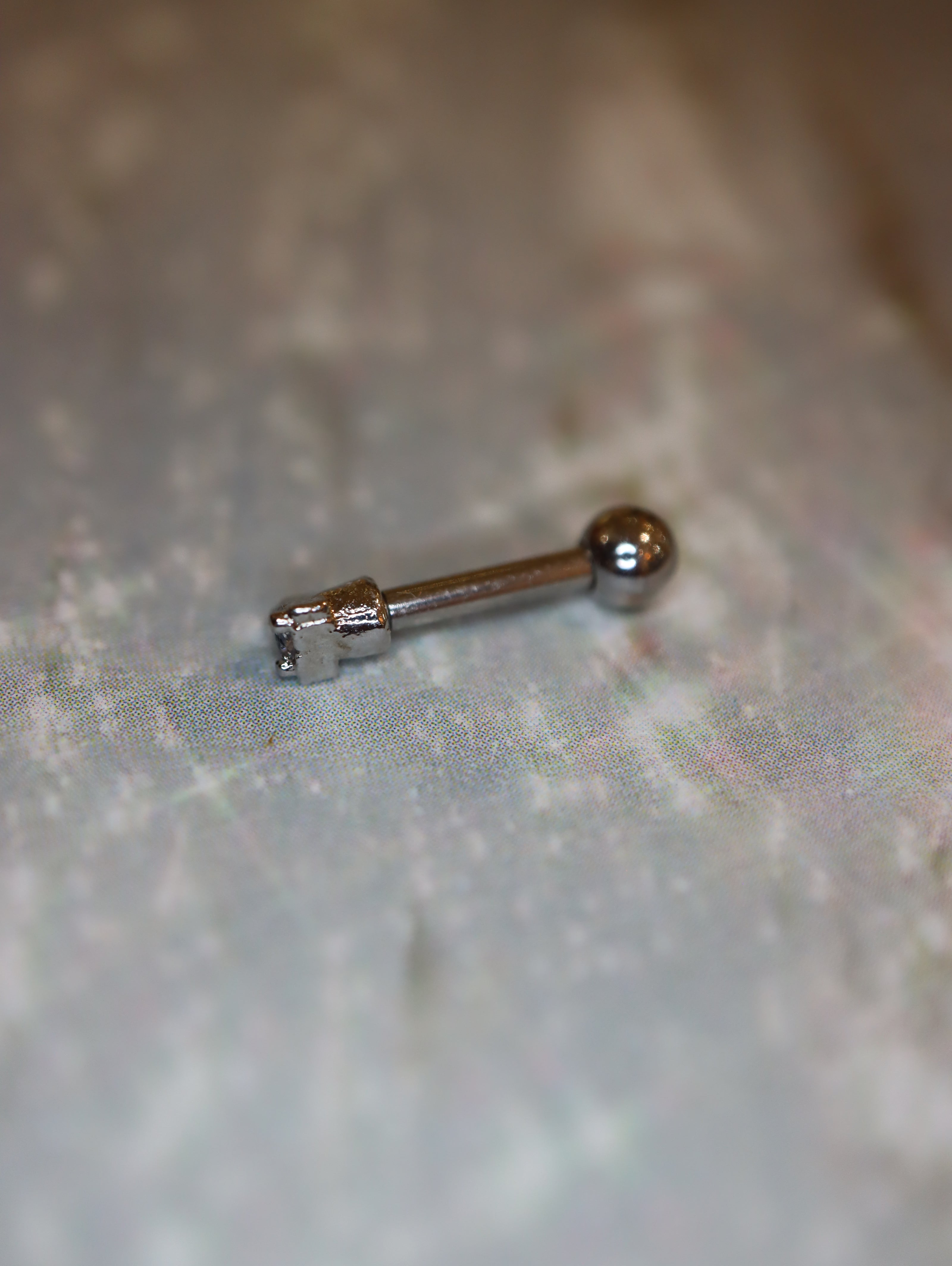 Mini stud cz surgical steel Earring Piercing (1pc)
