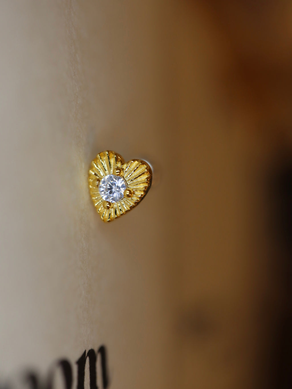 Ray burst stud 925silver earring piercing