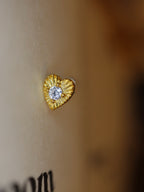Ray burst stud 925silver earring piercing