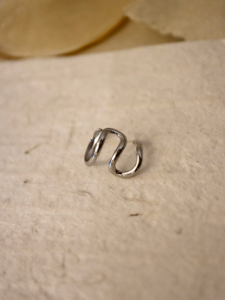 Irregular shape stainless steel Earcuff