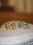 Double wrap cz Earcuff