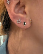 Kite cz stud surgical steel piercing (1pc)