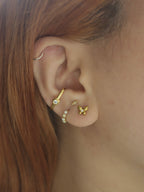 Wrap single cz earring (1pc)